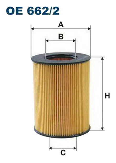 Масляный фильтр Filtron OE662/2 (вставка)