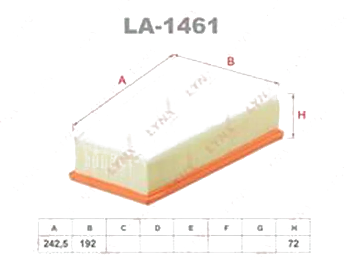 Воздушный фильтр LYNX LA-1461 auto