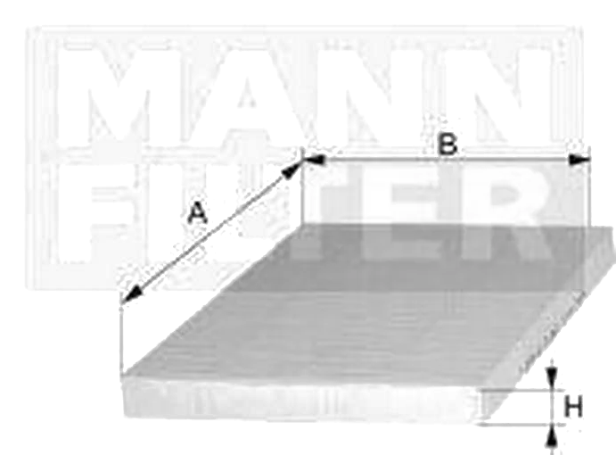 Салонный фильтр Mann CUK 24 003