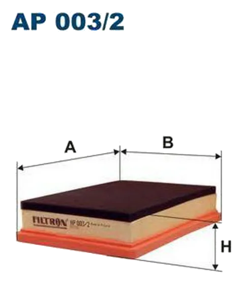 Воздушный фильтр Filtron AP003/2 CHRYSLER